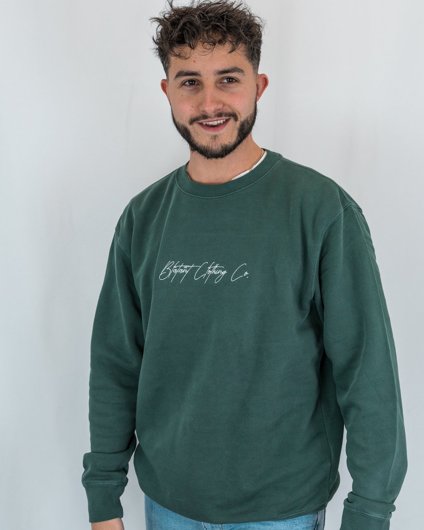 The Blatant Signature Embroidered Crew Neck